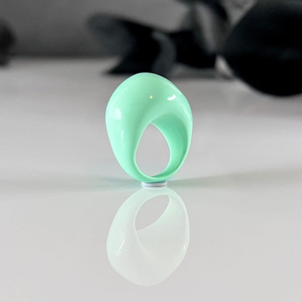 Chunky ring mint green