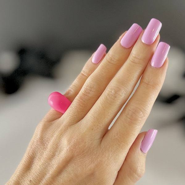 Chunky ring neon pink