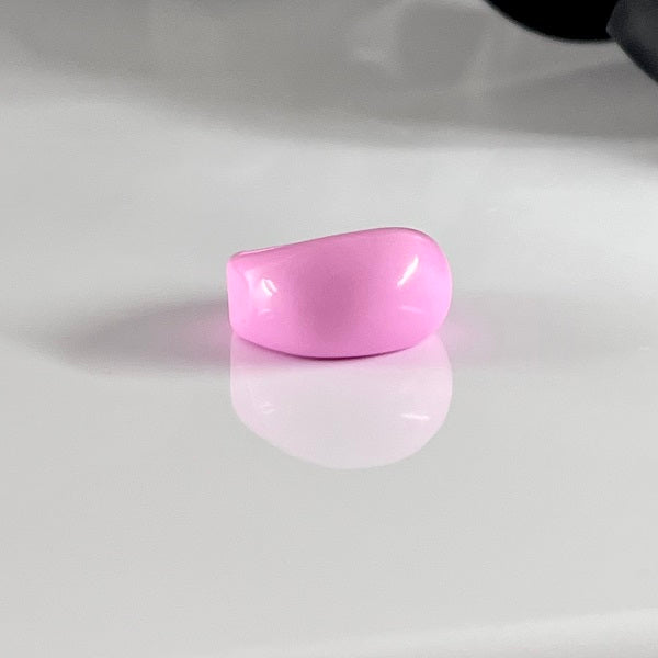 Chunky ring pastel pink