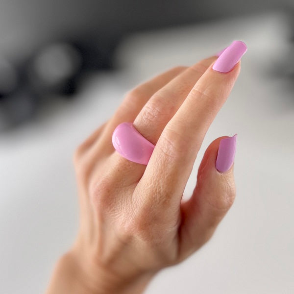 Chunky ring pastel pink