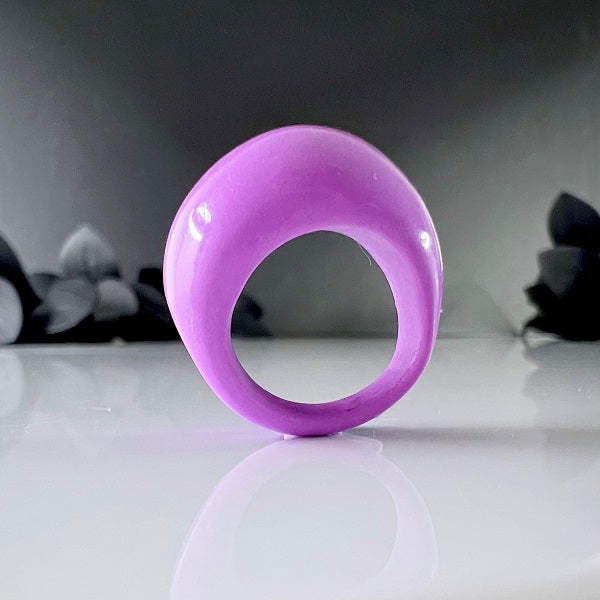 Chunky ring purple