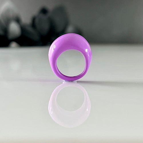 Chunky ring purple