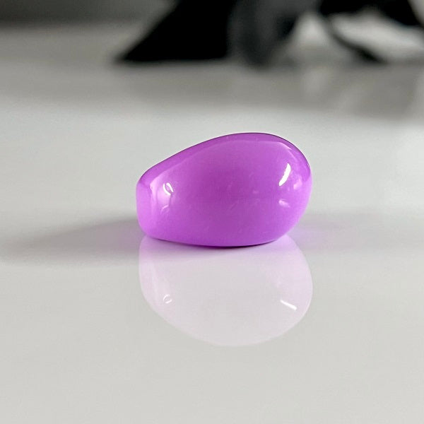 Chunky ring purple