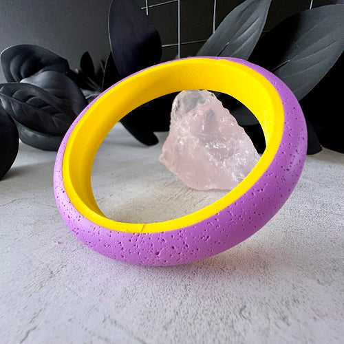 chunky stackable bangle purple