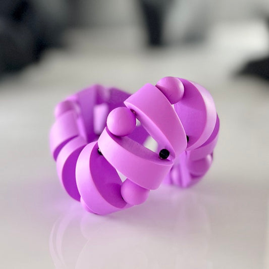 chunky stretch bracelet purple