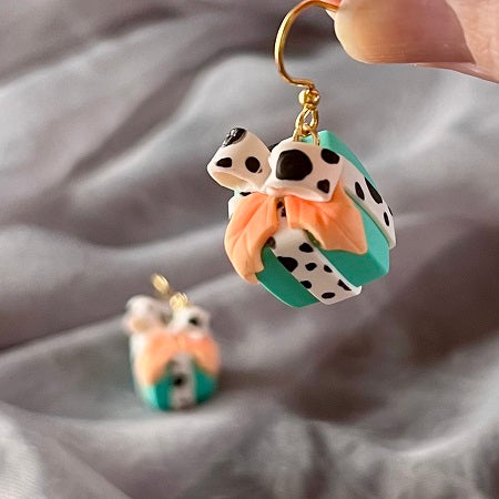 Bright colour present novelty dangle earrings 